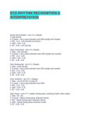 ECG RHYTHM RECOGNITION & INTERPRETATION