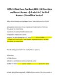 HIM 410 Final Exam Test Bank 2026 &vert; All Questions and Correct Answers &vert; Graded A&plus; &vert; Verified Answers &vert; Brand New Version&excl;