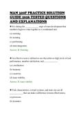 MAN 320F PRACTICE SOLUTION&NewLine;GUIDE 2026 TESTED QUESTIONS&NewLine;AND EXPLANATIONS