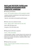 MAN 320F REVIEW PAPER 2026&NewLine;VERIFIED QUESTIONS WITH&NewLine;COMPLETE ANSWERS