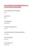 GIA Colored Stone Final EXAM Questions and Correct Answers&vert;Latest Update