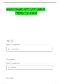 KBCC NURSING LAB VALUES QUESTIONS AND CORRECT ANSWERS