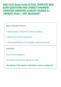 WGU C224 Study Guide ACTUAL COMPLETE REAL &NewLine;EXAM QUESTIONS AND CORRECT ANSWERS &NewLine;&lpar;VERIFIED ANSWERS&rpar; ALREADY GRADED A&plus; &NewLine;&sol;NEWEST EXAM &sol; JUST RELEASED&excl;&excl;     