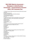 WGU D080 Objective Assessment &ndash; Managing in a Global Business Environment &ndash; &lpar;2026&rpar; Actual Questions & Answers &lpar;WGU&rpar; 100&percnt; Guarantee Pass