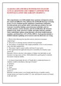 ALABAMA LIFE AND HEALTH INSURANCE EXAM 200 &NewLine;ACTUAL QUESTIONS AND CORRECT ANSWERS WITH &NewLine;RATIONALE LATEST 2026 ALREADY GRADED A&plus;