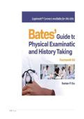 Test Bank for Bates&rsquo; Guide to Physical Examination and History Taking&comma; 14th Edition by Rainier P&period; Soriano &vert; All Chapters 1&ndash;27 &vert; Verified Questions & Answers with Rationales &vert; PDF Download