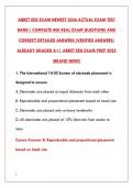 ABRET EEG EXAM MASTERY&colon; 800 ACTUAL TEST BANK QUESTIONS WITH CORRECT ANSWERS & DETAILED RATIONALES FOR NEURODIAGNOSTIC CERTIFICATION SUCCESS&NewLine;