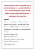 ABSITE EXAM MASTERY&colon; 1300 ACTUAL QUESTIONS WITH CORRECT ANSWERS & DETAILED RATIONALES FOR SURGICAL RESIDENCY SUCCESS&NewLine;