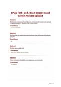 CPESC Part 1 and 2 Exam Questions and Correct Answers Updated&period;