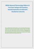 NR566 Advanced Pharmacology Midterm & &NewLine;Final Exam Package with Questions&comma; &NewLine;Detailed Explanations & Rationales - &NewLine;Chamberlain University 