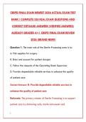 CBSPD FINAL EXAM MASTERY&colon; 200 ACTUAL TEST BANK QUESTIONS WITH CORRECT ANSWERS & DETAILED RATIONALES FOR STERILE PROCESSING CERTIFICATION SUCCESS&NewLine;