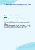 TSA&colon; Electrical Applications &vert; Exam Questions with Correct Answers&NewLine;100&percnt; and Answers with Verified Solutions &vert; Latest 2026 Update&NewLine;