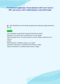 TSA Electrical Applications 2 Exam Questions with Correct Answers&NewLine;100&percnt; and Answers with Verified Solutions &vert; Latest 2026 Update&NewLine;