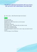 TSA Electrical Applications Exam Questions with Correct Answers&NewLine;100&percnt; and Answers with Verified Solutions &vert; Latest 2026 Update