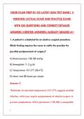 CNOR EXAM PREP 2026 - 200&plus; PRACTICE QUESTIONS WITH VERIFIED ANSWERS & DETAILED RATIONALES &vert; CCI CERTIFIED PERIOPERATIVE NURSE EXAM STUDY GUIDE&NewLine;