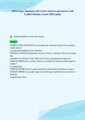 TSFA Exam &vert; Questions with Correct Answers and Answers with&NewLine;Verified Solutions &vert; Latest 2026 Update