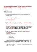 NSG 3280 Pathophysiology Exam 3 review Questions and Answers &ndash; 2026 Update 100&percnt; Correct - Galen College of Nursing&period;