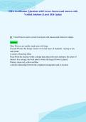TSFA Certification &vert; Questions with Correct Answers and Answers with&NewLine;Verified Solutions &vert; Latest 2026 Update
