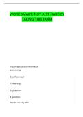 NURSING THEORIES QUESTIONS AND CORRECT ANSWERS