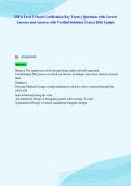 TSFA Level 1 Floral Certification Key Terms &vert; Questions with Correct&NewLine;Answers and Answers with Verified Solutions &vert; Latest 2026 Update&NewLine;