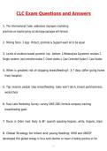CLC Exam Newest 2026 Actual Questions and Correct Answers &lpar;Latest 2026 &sol; 2027 Update&rpar; Graded A&plus; 100&percnt; Guarantee Verified by Experts
