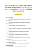 BUSI 442 BUSINESS RESEARCH METHODS &NewLine;COMPLETE QUESTIONS AND DETAILED &NewLine;SOLUTIONS LATEST UPDATE THIS YEAR &NewLine;JUST RELEASED