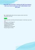 Floral TSFA Basic Knowledge Certification 051-090 &vert; Exam Questions&NewLine;with Correct Answers and Answers with Verified Solutions &vert; Latest&NewLine;2026 Update