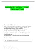 NURSING THEORIES EXAM 1 QUESTIONS AND CORRECT ANSWERS