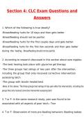 CLC Section 4 Exam Newest 2026 Actual Questions and Correct Answers &lpar;Latest 2026 &sol; 2027 Update&rpar; Graded A&plus; 100&percnt; Guarantee Verified by Experts