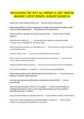RBS ALCOHOL TEST WITH ALL CORRECT & 100&percnt; VERIFIED ANSWERS &vert;LATEST VERSION &vert;ALREADY GRADED A&plus;
