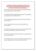 CHAPTER 9&colon; PROJECT SCHEDULING&colon; PERT&sol;CPM QUESTIONS AND VERIFIED DETAILED SOLUTIONS &lpar; MULTIPLE CHOICES&rpar; &vert;100&percnt; CORRECT&excl;&excl;