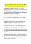 RBS Training Program Exam with all Correct & 100&percnt; Verified Answers &vert;Latest Version &vert;Already Graded A&plus;