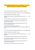UF PHA6936 Final Exam Prep - Edited by T&period; Dickson QUESTIONS WITH CORRECT ANSWERS