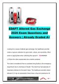 EDAPT Altered Gas Exchange Exam Questions and Answers &lpar;100&plus; Questions&rpar;&colon; Pneumonia&comma; COPD&comma; Asthma&comma; Oxygen Therapy & Respiratory Nursing &vert; ATI EDAPT Nursing