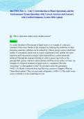 4th TSSA Part A - Unit 5 &vert; Introduction to Plant Operations and the&NewLine;Environment &vert; Exam Questions with Correct Answers and Answers&NewLine;with Verified Solutions &vert; Latest 2026 Update