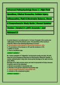 Advanced Pathophysiology Exam 1 &vert; High-Yield  &NewLine;Questions&comma; Clinical Scenarios&comma; Cellular Injury&comma; &NewLine;Inflammation&comma; Fluid & Electrolyte Balance&comma; Shock &NewLine;& Comprehensive Study Guide&vert; Newest Updated &NewLine;Version &vert; Graded A&plus;&comma;100&percnt; Accurate &vert; Just &NewLine;Released &excl;&excl;&excl;&NewLine;