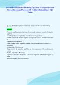 TSSA 11 Business Studies&colon; Marketing Operations Exam Questions with&NewLine;Correct Answers and Answers with Verified Solutions &vert; Latest 2026&NewLine;Update
