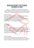 NURS 661 EXAM 1 KEY POINTS GRADED A&plus; 2026