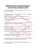 NURS 661 Exam 2 Study Questions and Answers Graded A&plus; 2026