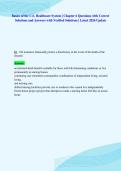 Basics of the U&period;S&period; Healthcare System &vert; Chapter 6 Questions with Correct&NewLine;Solutions and Answers with Verified Solutions &vert; Latest 2026 Update