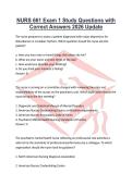 NURS 661 Exam 1 Study Questions with Correct Answers 2026 Update