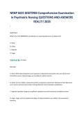 NRNP 6635 MIDTERM Comprehensive Examination&NewLine;in Psychiatric Nursing QUESTIONS AND ANSWERS&NewLine;REAL&excl;&excl;&excl;&excl; 2026