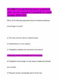 ALARM Course&vert; Actual exam questions with correct answers&vert; Complete & Latest Update 2026-2027