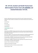 PSI - NY Life&comma; Accident and Health Practice Exam&NewLine;2026 Complete Practice Exam with ANSWERs and&NewLine;Detailed Rationales&excl;&excl; ACTUAL&NewLine;