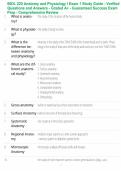 BIOL 220 Anatomy and Physiology I Exam 1 Study Guide - Verified Questions and Answers - Graded A&plus; - Guaranteed Success Exam Prep - Comprehensive Review