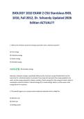 BIOLOGY 1010 EXAM 2 CSU Stanislaus BIOL&NewLine;1010&comma; Fall 2012&comma; Dr&period; Schoenly Updated 2026&NewLine;Edition ACTUAL&excl;&excl;&excl;&NewLine;