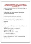 EMT 153 MEDICATION PROTOCOLS QUESTIONS AND VERIFIED DETAILED SOLUTIONS &lpar; MULTIPLE CHOICES&rpar; &vert;100&percnt; CORRECT&excl;&excl;