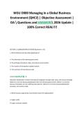 WGU D080 Managing in a Global Business&NewLine;Environment &lpar;QHC2&rpar; &vert; Objective Assessment &vert;&NewLine;OA  Questions and ANSWERS 2026 Update &vert;&NewLine;100&percnt; Correct REAL&excl;&excl;&excl;&excl;&NewLine;