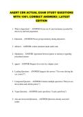 AAERT CDR ACTUAL EXAM STUDY QUESTIONS &NewLine;WITH 100&percnt; CORRECT ANSWERS &vert; LATEST &NewLine;EDITION 