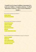 CrossFit Level 3 Exam Certificate Assessment V2 &NewLine;2026&sol;2027 Edition &vert; Complete solutions &vert; Verified &NewLine;Questions & Answers &vert; 100&percnt; Correct Solutions &vert; &NewLine;Grade A 